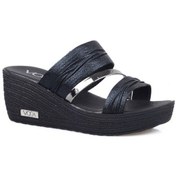 Resim Voga 2044 Comfort Casual Dolgu Taban Kadın Terliği 