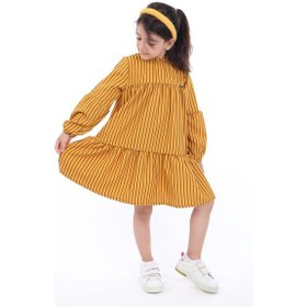 Resim Toontoy Kız Çocuk Elbise Hardal 
