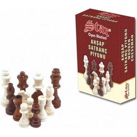 Resim Star Satranç Piyonu Ahşap No 5 