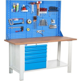 Resim Star Çelik Atölye Çalışma Tezgahı (1600 x 720 x 830-930 mm) 