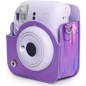 Resim Fujifilm Instax Mini 12 Fotoğraf Makinesi + 10'lu Film + Parlak Kılıf Seti Lila 