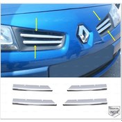 Resim Renault Megane 2 Krom Ön Panjur 4 Prç. P.Çelik 2006-2009 Arası 
