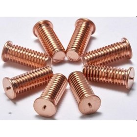 Resim Bakır Kaplı Şok Kaynak Cıvataları 3X10 