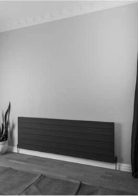 Resim Warma Agrilia Yatay Alüminyum Radyatör 1800x603 Pütürlü Antrasit 7946 