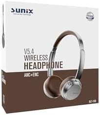 Resim Sunix ANC+ENC 300 Mah Kablosuz 5.4 Kulak Üstü Bluetooth Kulaklık Kahverengi BLT-100 