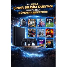 Resim Çınar Bilişim Dünyası Ps4 500 GB Çift Kol Sevilen Oyunlarla Biarada 
