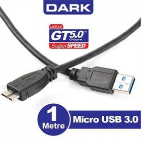 Resim Dark 1Mt Usb 3.0 - Micro B Taşınabilir Disk Kablosu Dark