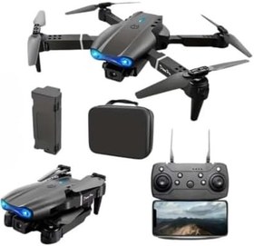 Resim E88 Pro 4K HD Çift Kamera Drone, Katlanabilir, WiFi Bağlantılı, Akıllı Telefon Kontrollü 