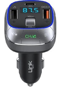 Resim LİNKTECH GF17 PREMİUM DUAL 48W 5.1 BLUETOOTH FM TRANSMİTTER 