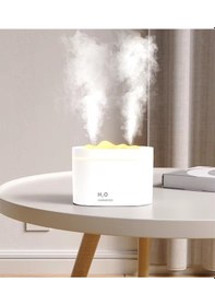 Resim H2o Humidifier 800ml Ultrasonik Hava Nemlendirici Buhar Makinesi Double Spray Aroma Difüzörü 001 