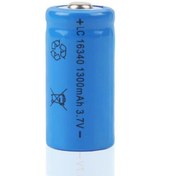 Resim 16340 CR123A 1300mAh 3.7V Li-on Şarjlı Pil 500-800 Cycle 