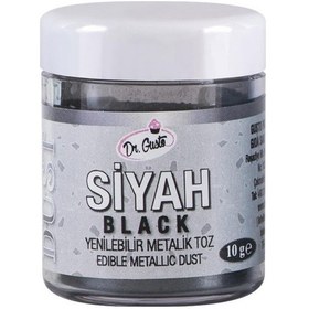 Resim Yenilebilir Metalik Toz Siyah Boya 10 G 