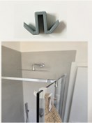 Resim moistrid Çift Taraflı Duşakabin Camına Asılan Havlu Kıyafet Askısı Duşakabin Askısı 