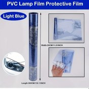 Resim Xuweiwei Light Blue 30x300cm 11.81x118.11ınch Pvc Far Film Su Kasi Dayanikli Yapistirmali Vinyl Kaplama 