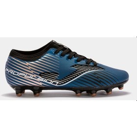 Resim Joma Erkek Futbol Maç Krampon Propulsion Cup 2301 Black Blue Firm 001 