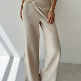 Resim Kadınlar İçin Şık ve Basit Her Mevsim Kayısı Rengi Uzun Pantolon, YY0619009 