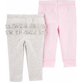 Resim Carter's Kız Bebek Pantolon Set 2'li Paket 