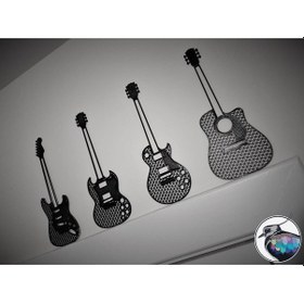 Resim Opencart Gitar Duvar Heykeli - 2d - Gibson / Çamurluk Sadece Plastik Aparattır 