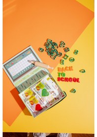 Resim Childgen Alfabe Sahneli Oyun Hamuru Kutusu Renkli 