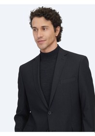 Resim Kip Siyah Mikro Regular Fit Takım Elbise Siyah 