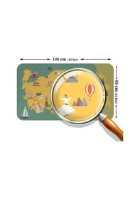 Resim Eğitici Ve Öğretici Cocuk Odası Türkiye Haritası Duvar Sticker-60x105-3873 Renkli 