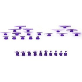 Resim Youtek Otomatik Gövde Çukur Tamir Aleti - Boya Hasarı Olmadan Plastik Sükseliği Ve Çekme Flanşı Seti Mor 28 Adet 