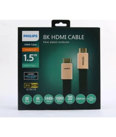 Resim Philips SWV8100 8k 27G Bps Ultra Hd 3D Ethernet Gold HDMI Kablo 1,5 mt 
