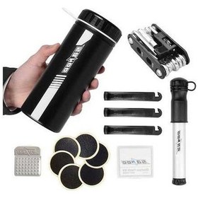 Resim Willowhaven 14'ü 1 Arada Çok Fonksiyonlu Bisiklet Tamir Alet Seti Mini Pompa Saklama Şişe Kutusu Çok Renkli 