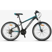 Resim Kron Vortex 4.0 - 24 Mtb - 14' - 21 Vites - V.b. - Mat Siyah-Gri/mavi 