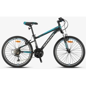 Resim Kron Vortex 4.0 - 24 Mtb - 14' - 21 Vites - V.b. - Mat Siyah-Gri/mavi 