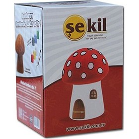 Resim Şekil Seramik Obje Mantar Kumbara Boyama Seti 