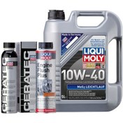 Resim Liqui Moly 10w40 Motor Yağı Mos2'li 5 Lt,seramik Motor Koruyucu,motor Temizleyici Engine Flush Set 