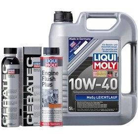 Resim Liqui Moly 10w40 Motor Yağı Mos2'li 5 Lt,seramik Motor Koruyucu,motor Temizleyici Engine Flush Set 