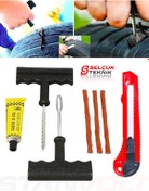 Resim STANVOLT 7 Parça Araba Motorsiklet Otomobil Bisiklet Lastik Tamir Kiti Seti 