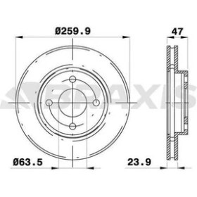 Resim Braxis AE0116 Ön Fren Disk Aynası Mondeo Iı Iıı 92-00 Scorpio 94-98 Cougar 98-001.6 16V 1.8 2.0ı 16V Hava Sog 5026784 
