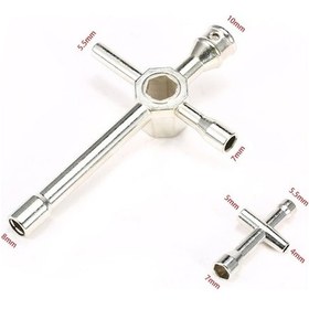 Resim Besthome1 Rc Araç Modelleri İçin Metal Çapraz Anahtar Seti - 2 Adet Küçük Ve Büyük Set 