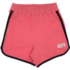 Resim U.S. Polo Assn. Kız Çocuk Pembe Regular Fit Örme Şort 50306297-VR167 
