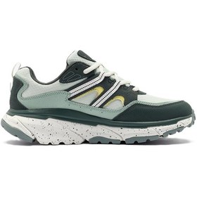 Resim Skechers D'lux Journey Memory Foam Leather Womens Outdoor Shoes Green Gray Hafızalı Taban Hakiki Deri Kadın Outdoor Ayakkabı Yeşil 