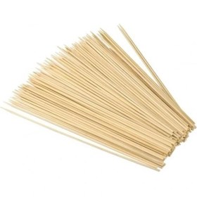Resim Ahşap Çöp Şiş Çubuğu 25 cm - 50 Adet Mudanis 