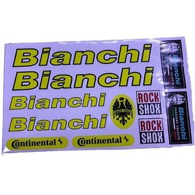 Resim Bianchi Sticker Seti Sarı 