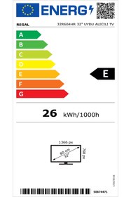 Resim Regal 32R604HR 32" HD Uydu Alıcılı LED TV 
