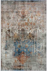 Resim Rovigo Dijital Baskı Yıkanabilir Kaymaz Taban Salon Halısı RVG1111, Gri, 160 x 120 