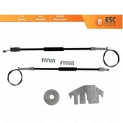Resim Peugeot 406 8B 8E/F 1995-2004 4/5 Kapı İçin Ön Sol Cam Kriko Seti 