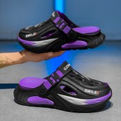 Resim Erkek Rahat EVA Mules & Clogs - Kayma Yaz Ayakkabıları ile Dokulu Tutuş, Yuvarlak Parmak Tasarımı ve Rahat Kıyafet için Uygun, Yaz Ayakkabıları | Spor Tasarımı | EVA Malzeme Ayakkabı 