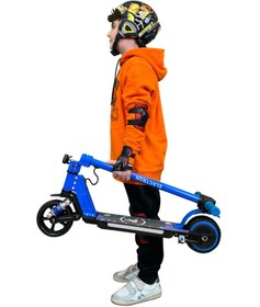 Resim Electron Scooter Çocuk Elektrikli - 130w, Led Işıklı, Amortisörlü (DİZLİK VE DİRSEKLİK HEDİYELİ) 