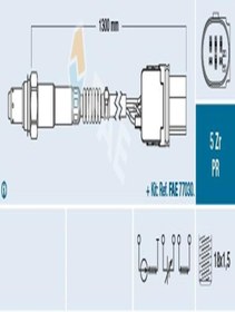 Resim Fae 75053 Oksijen (LAMBDA) Sensörü 022906262ch Wm136771 