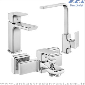 Resim Eca Tiera Serisi Batarya Set (Ec000005) (Evye Lavabo Banyo) 