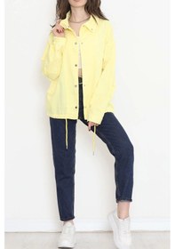 Resim Oversize Ceket Sarı - 2295.1367. 