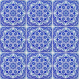 Resim Can Seramik 10*10 cm Cç-84 Kütahya Çini Karo ( 5'li 1 Paket ) 