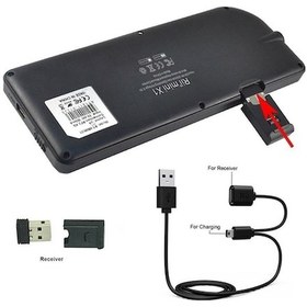 Resim Flybuy Hallow Rii Mini X1 2.4ghz Kablosuz Klavye Fare Touchpad Kompakt Tasarım 